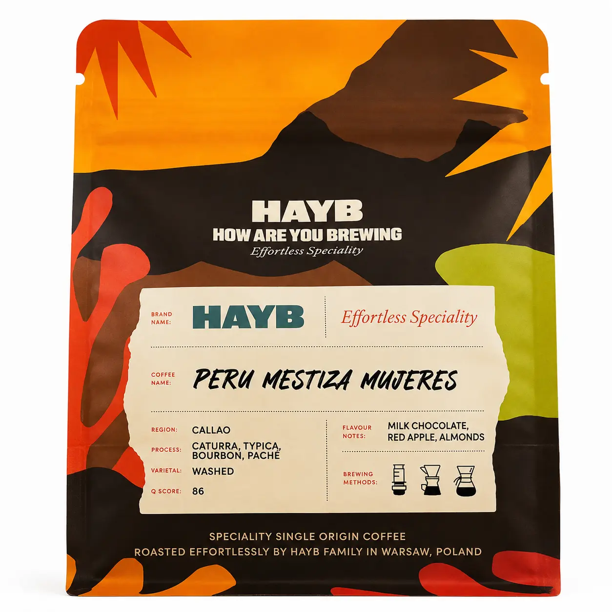 KAWA ZIARNISTA HAYB PERU MESTIZA MUJERES