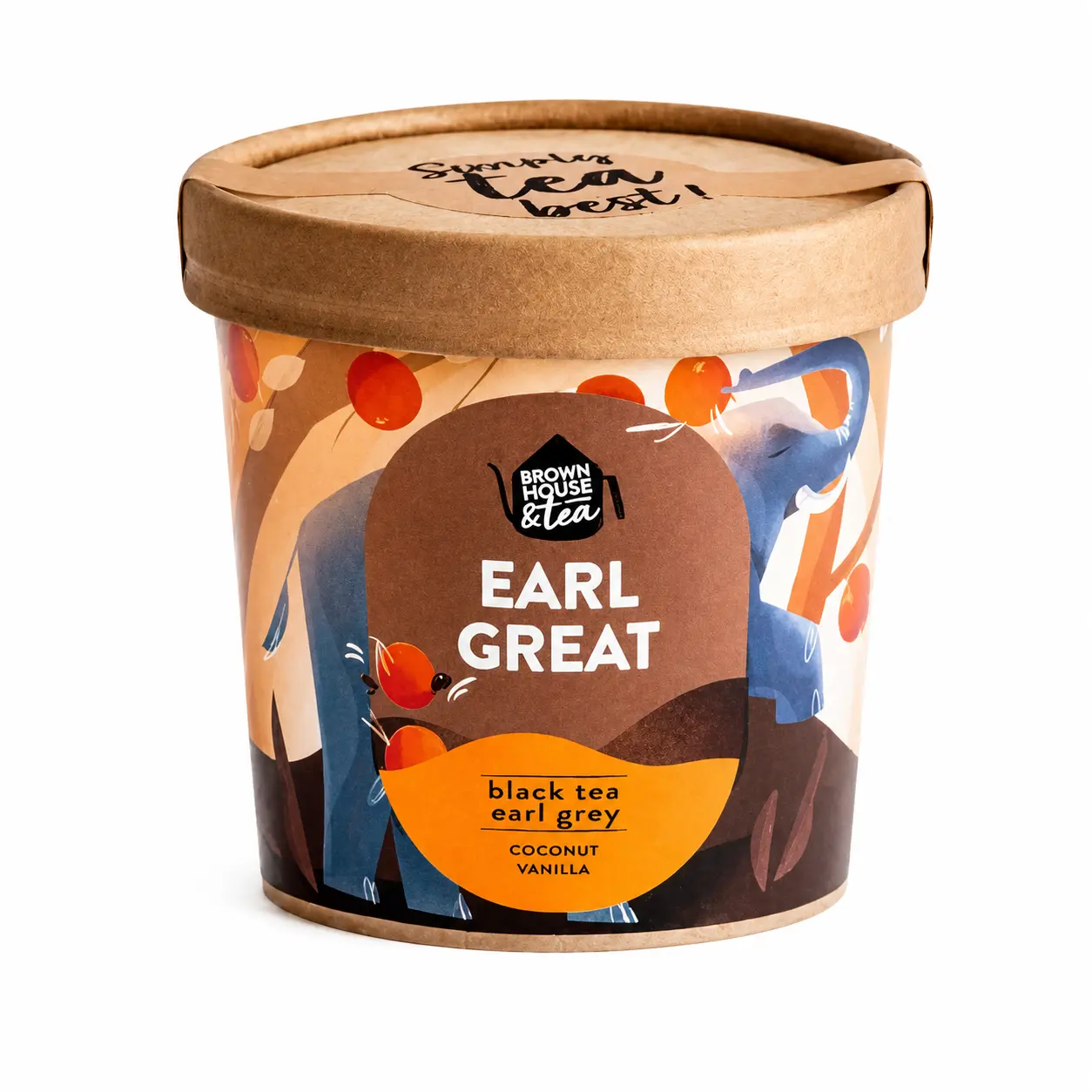 Brown House & Tea Earl Great – aromatyczna czarna herbata z bergamotką, kokosem i wanilią 50 g