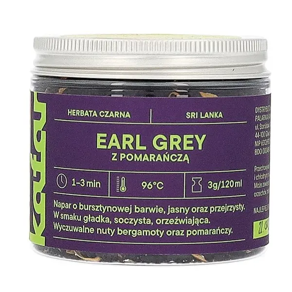 KAFAR Earl Grey z pomarańczą – czarna herbata z bergamotką 50 g