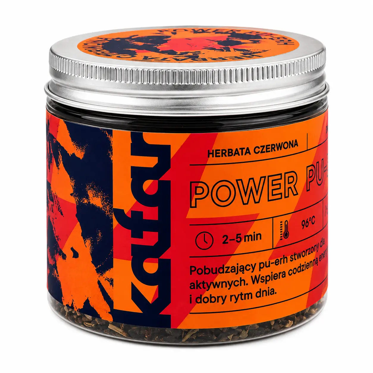 KAFAR Power Pu Erh – pobudzająca czerwona herbata z guaraną 50 g