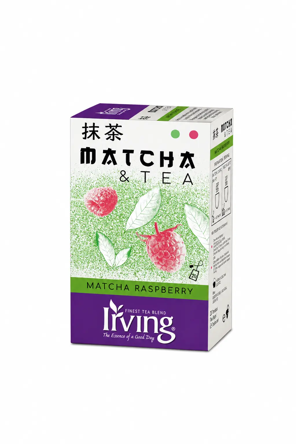 Herbata Irving Azja Matcha Raspberry – 20 kopert